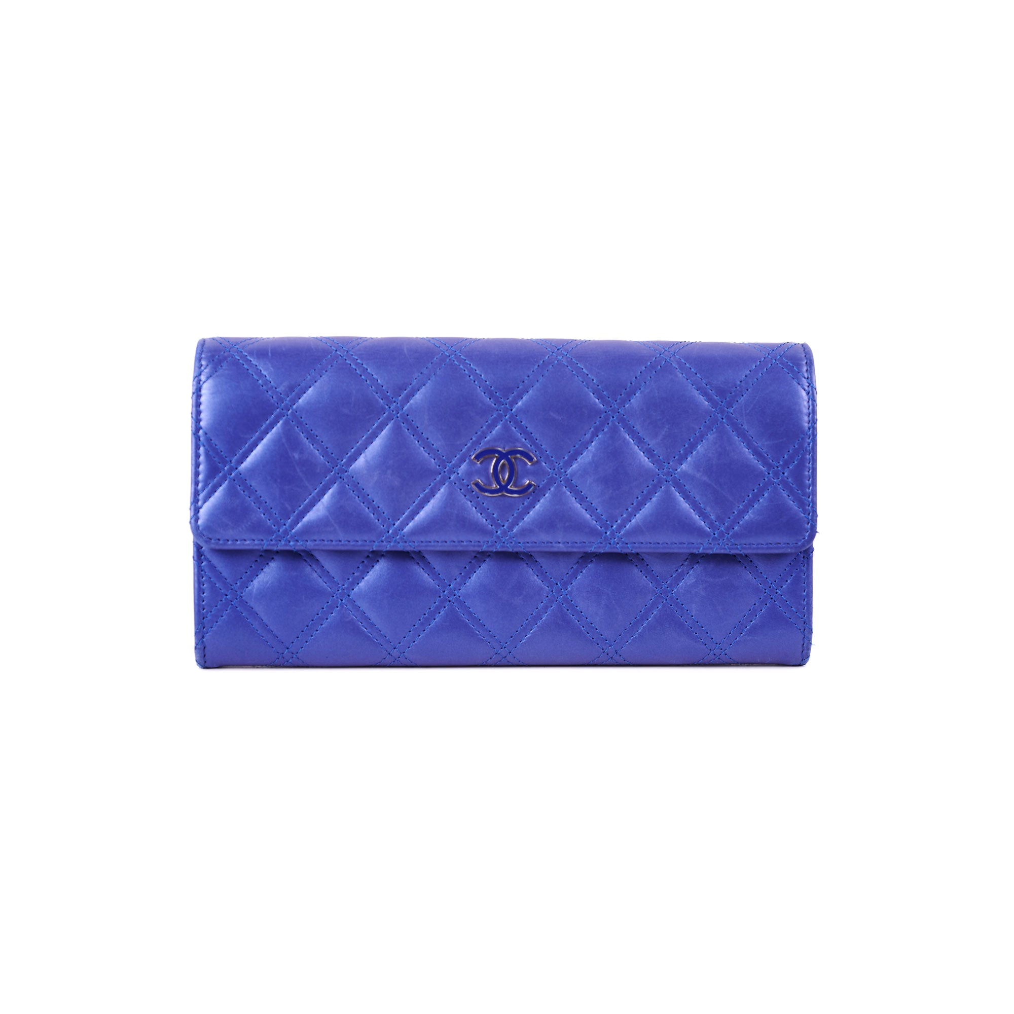 Chanel Long Wallet Blue Lambskin - Luxury Women's Leather Wallet for Everyday Use & Special Occasions