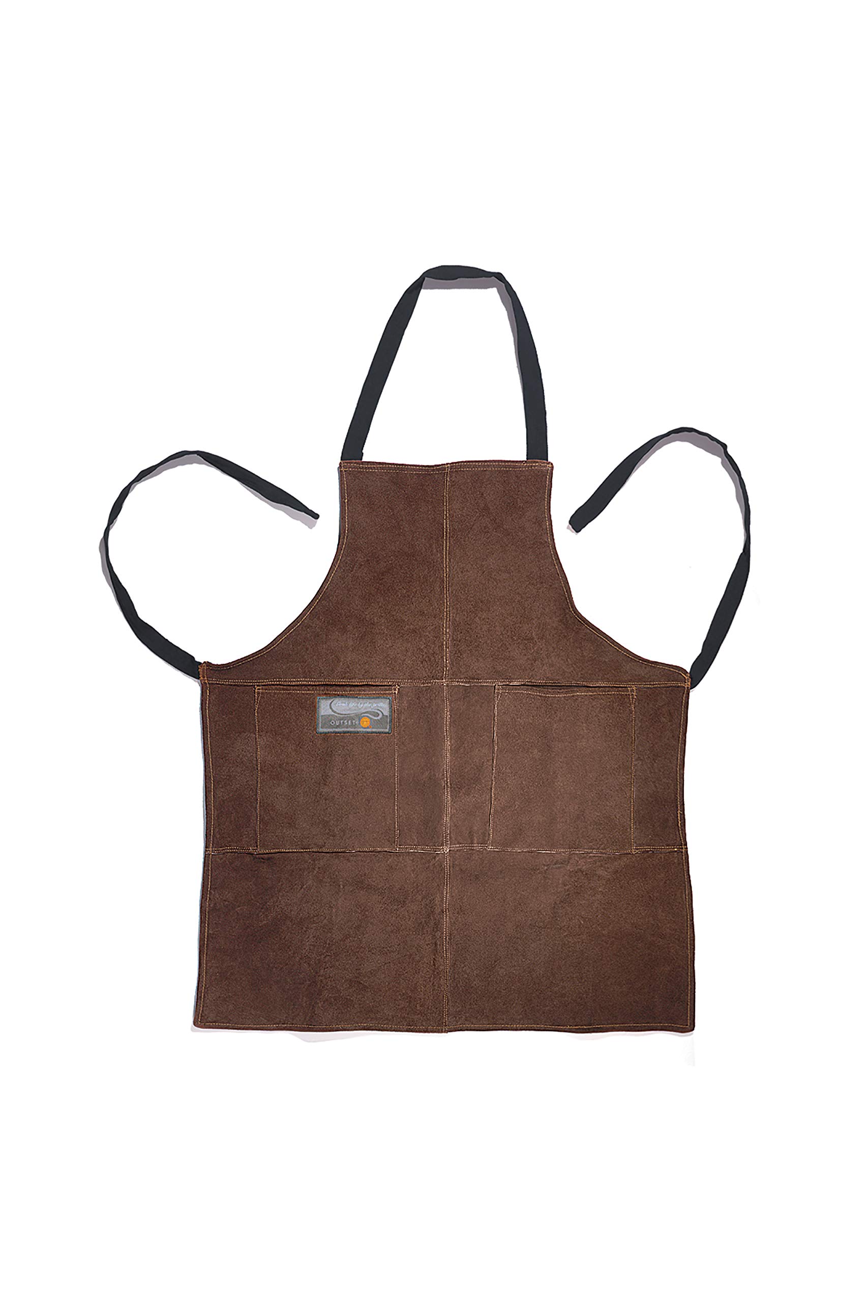 Premium Brown Leather Grill and Kitchen Apron - 27