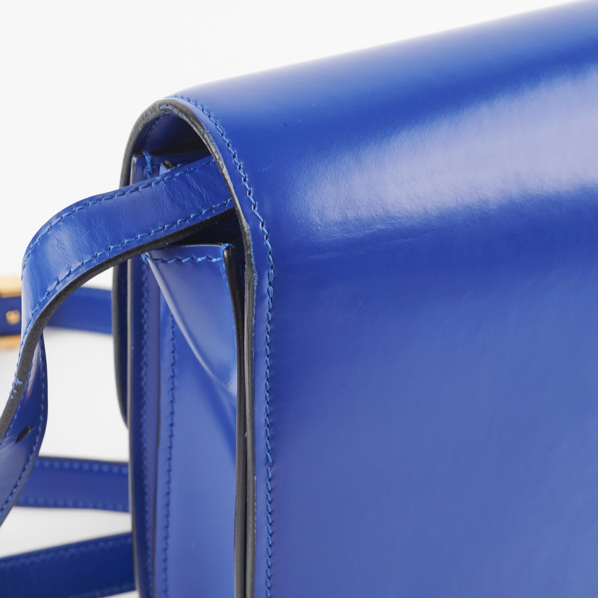 Celine Medium Royal Blue Box Crossbody Bag - Luxury Leather Shoulder Purse for Women | Perfect for Work, Travel & Evening Events