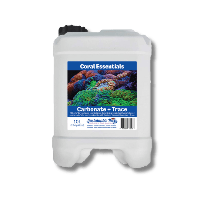 Premium Coral Essentials Calcium, Alkalinity & Magnesium Supplement 10L (338 fl oz) - Essential Reef Tank Additives for Healthy Coral Growth & Vibrant Marine Life