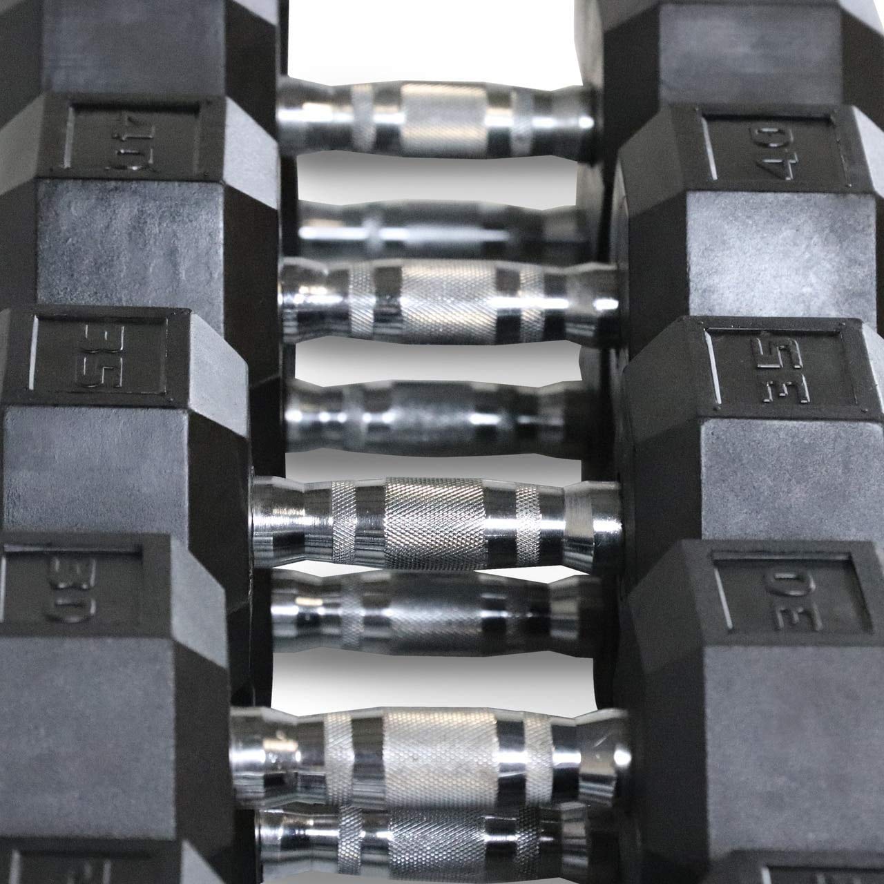 CAPHAUS 5-25 lb Adjustable Dumbbell Set with A-Frame Storage Rack - Solid Hexagon Free Weights for Home Gym, Strength Training - Cast Iron Rubber Coated Weights for Men & Women - Perfect for Small Spaces, Apartment Workouts & Weight Lifting Training