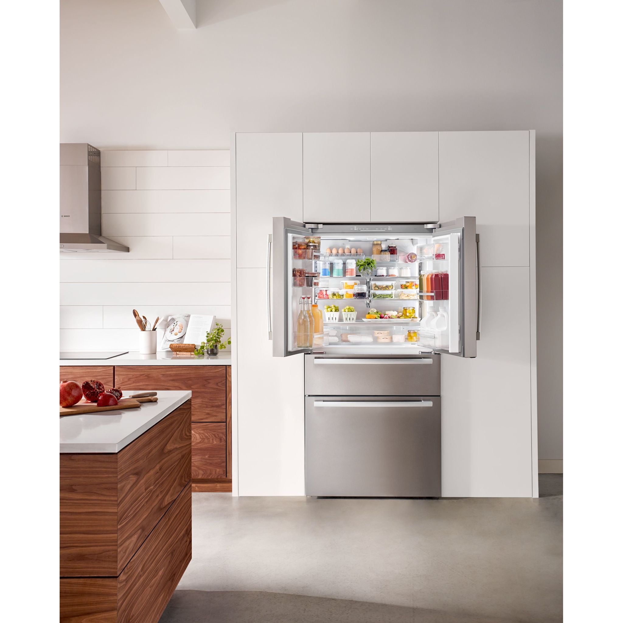 Bosch 36 Inch French Door Refrigerator (B36CL80SNS) - Stainless Steel, Counter Depth, Energy Star Rated - Perfect for Modern Kitchens & Open Floor Plans