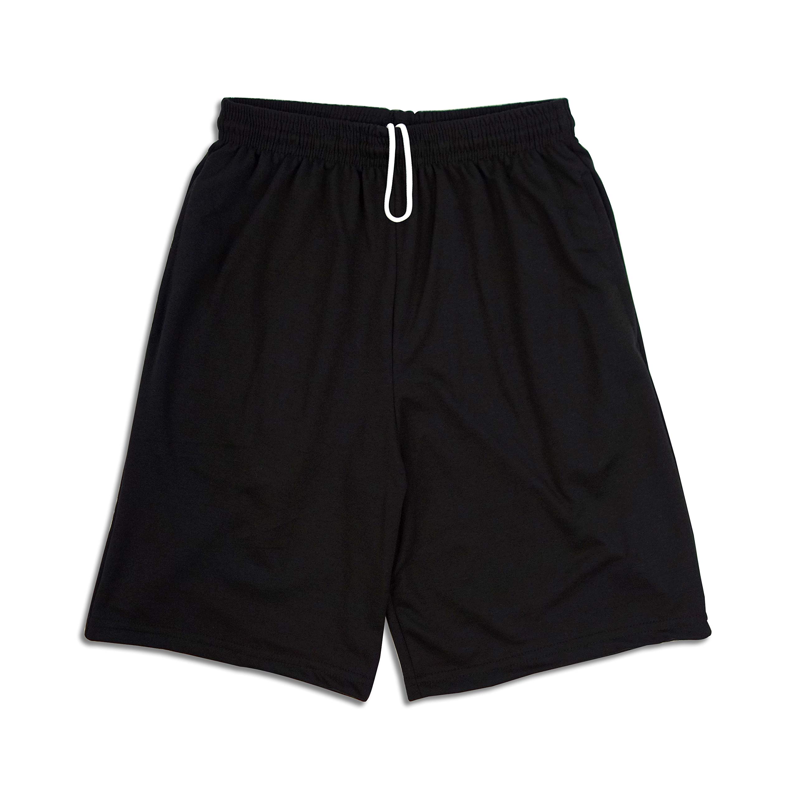 Men's Lightweight Terry Pocket Sweat Shorts with Drawstring - Made in USA | Comfortable Casual Wear for Gym, Running & Lounge