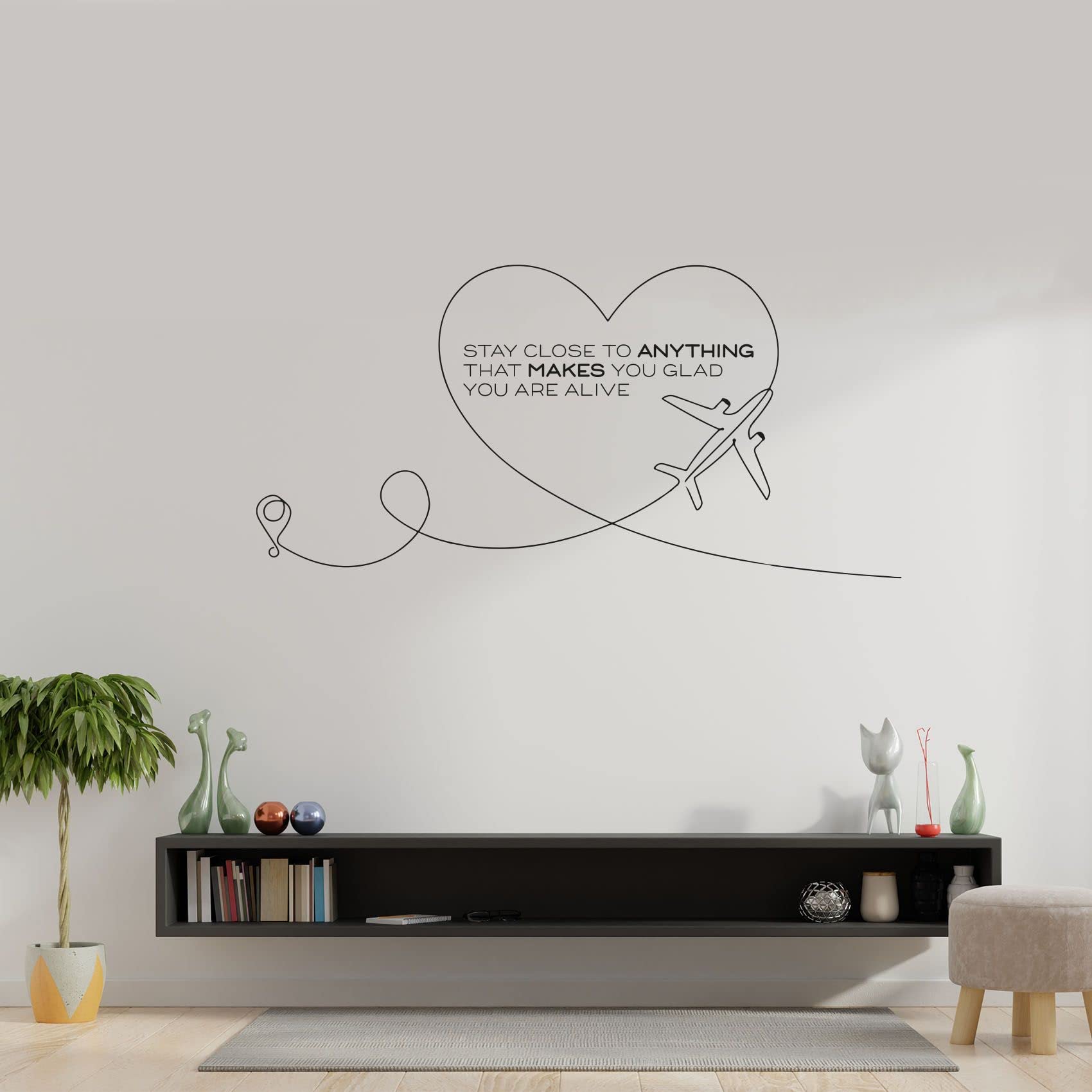Airplane & Helicopter Wall Sticker Decal - 22x30 Inch Vinyl Art for Kids Room, Nursery, Bedroom Decor - Fun Home Decoration for Boys & Girls - Perfect for Themed Rooms & Play Areas