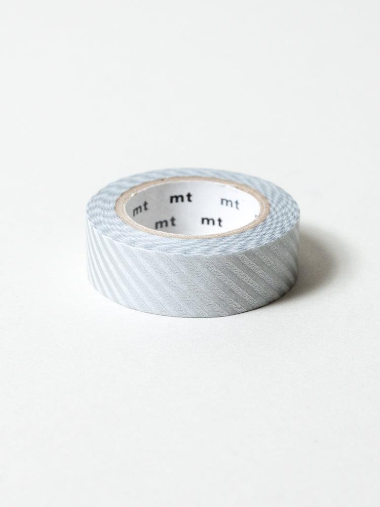 MT Washi Tape Stripe Silver - Decorative Japanese Paper Tape for Scrapbooking, Journaling, Gift Wrapping & DIY Crafts