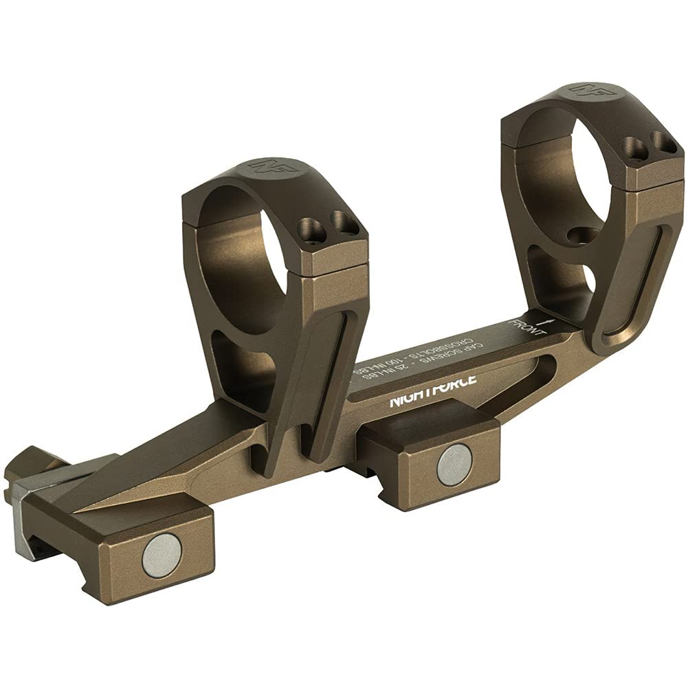 NightForce UltraMount 34mm 0 MOA Lightweight Durable One-Piece Scope Ring Mount for Rifles - Perfect for Hunting, Shooting Range & Long-Range Precision Optics