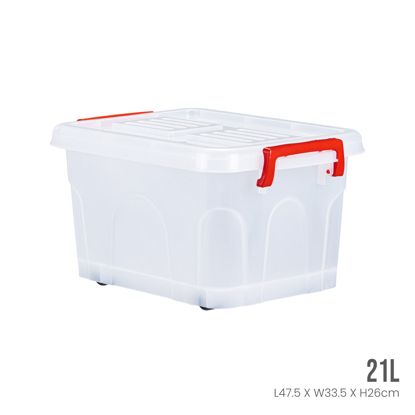 CUTEDY Storage Box with Wheels - Medium Size (9805) - Perfect for Home Organization, Office Supplies, and Moving Boxes