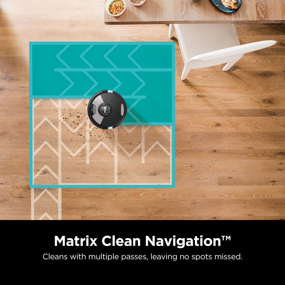 SHARK RV2620WD AI Ultra Robot Vacuum and Mop with Matrix Clean Navigation | CleanEdge Technology | Pet Hair, Carpets & Hard Floors | Alexa Compatible | Black/Mocha | Ideal for Home Cleaning & Smart Home Integration