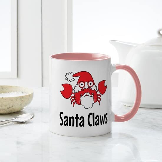 Santa Claws 11 oz (325 ml) Ceramic Coffee Mug - Funny Christmas Gift for Cat Lovers | Perfect for Holiday Coffee, Tea & Hot Cocoa at Home or Office