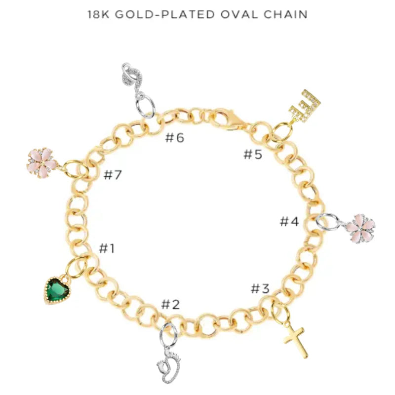 Stylish Charm Bracelet with Assorted Charms - Elegant Jewelry Gift for Women - Perfect for Parties, Anniversaries & Everyday Wear
