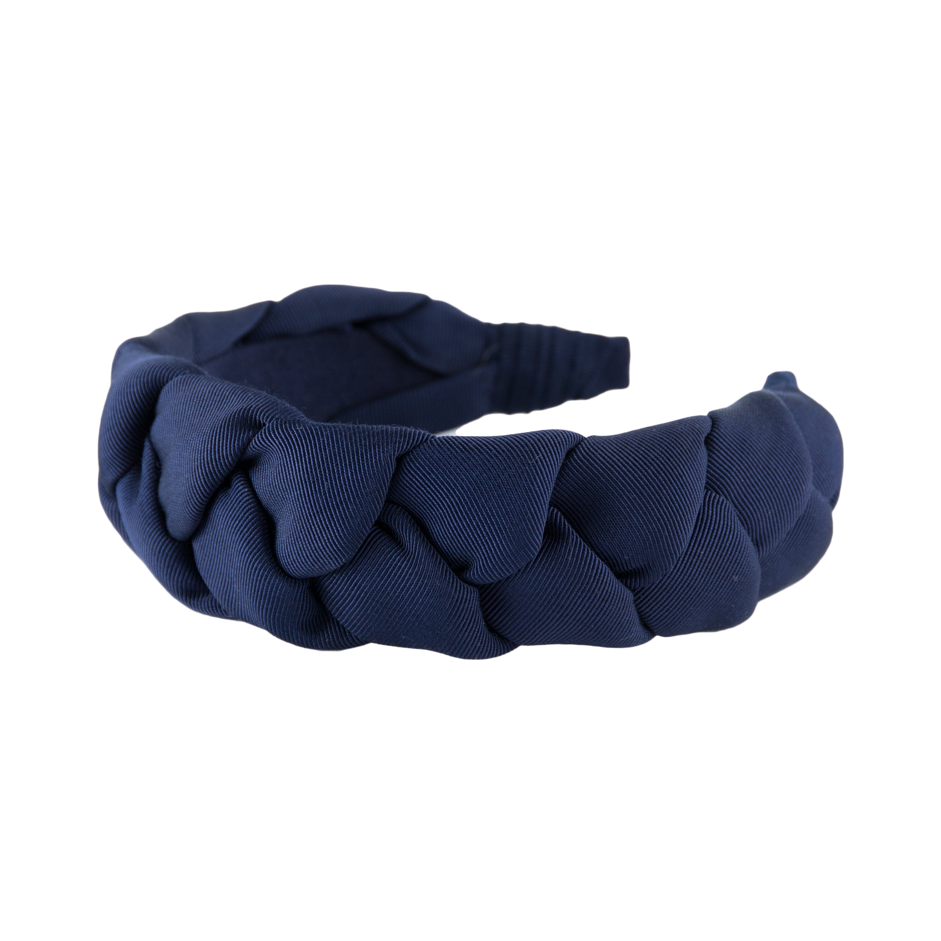Anna Fashion Braid Grosgrain Headband 1.5 Inch Wide - Elegant Hair Accessory for Women, Girls - Perfect for Weddings, Parties & Everyday Wear