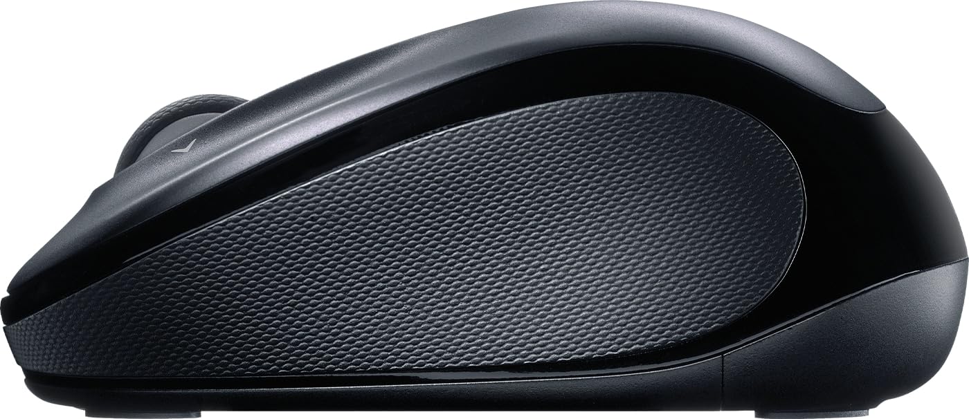 Logitech M325S Wireless Mouse - Black/Grey Ergonomic Design for Comfortable Use | Perfect for Office, Home & Gaming | W127381003