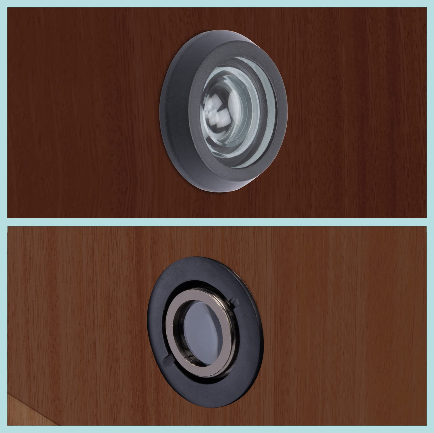 Plantex Black Door Eye Viewer - Peephole for Main Door, Home, Office & Hotel Security - Enhance Safety with Wide-Angle Viewing (Ideal for Apartments, Vacation Rentals & Business Entrances)