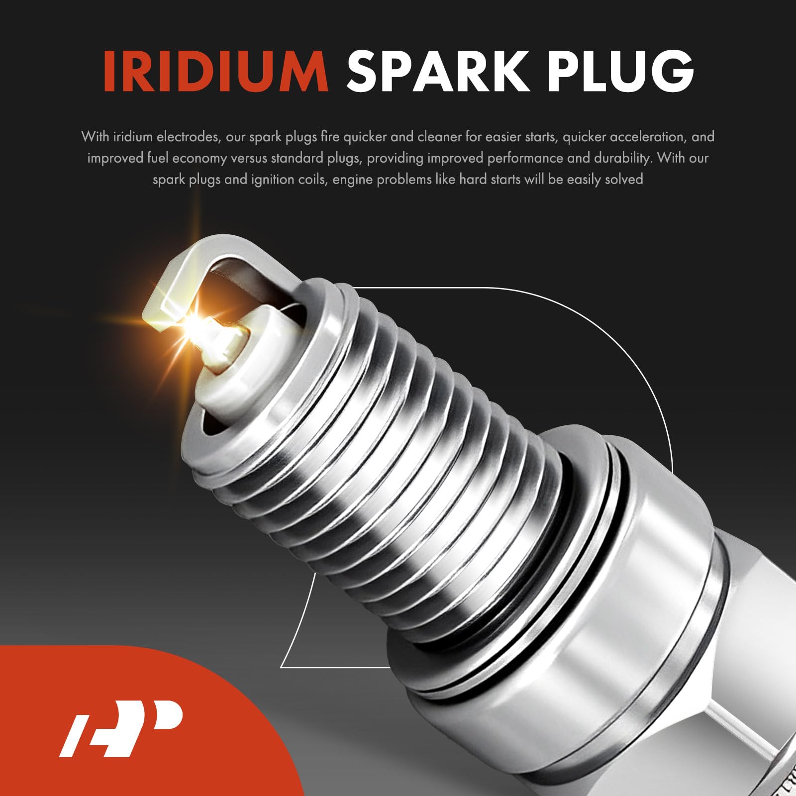 Premium 8-Piece Ignition Coil Pack & Iridium Spark Plugs Kit - Compatible with 2008-2010 Ram 1500, Dakota, Jeep Grand Cherokee, Commander, Dodge Durango & Chrysler Aspen - High Performance Replacement Parts for Smoother Acceleration & Better Fuel Efficiency