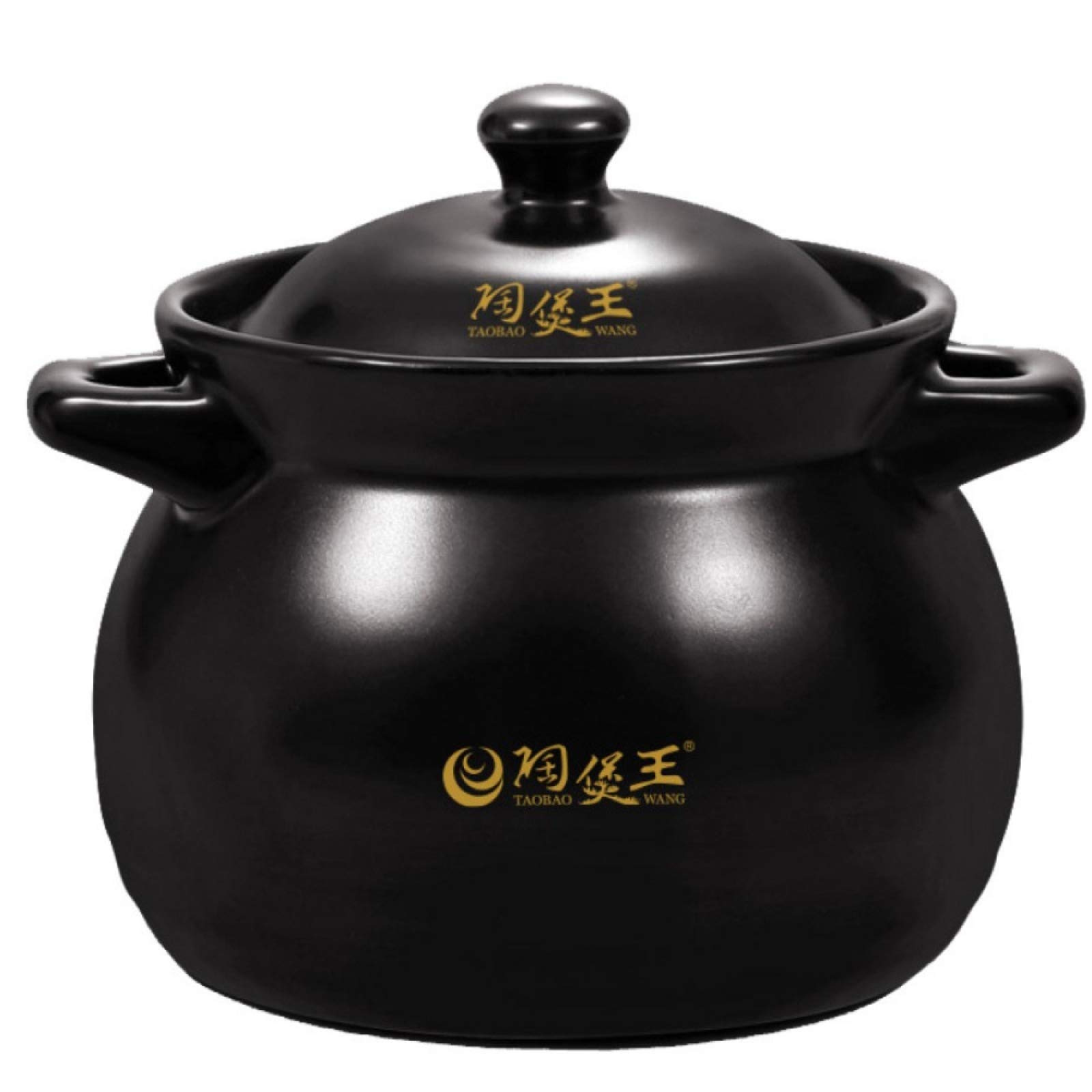 YISUPP 1L Mini Casserole Dish with Lid - Stone Pot for Stovetop & Oven - Korean Style Stew Pan, Soup Pot, Healthy Saucepan - Perfect for Bibimbap, Hot Pot & Home Cooking (Black)