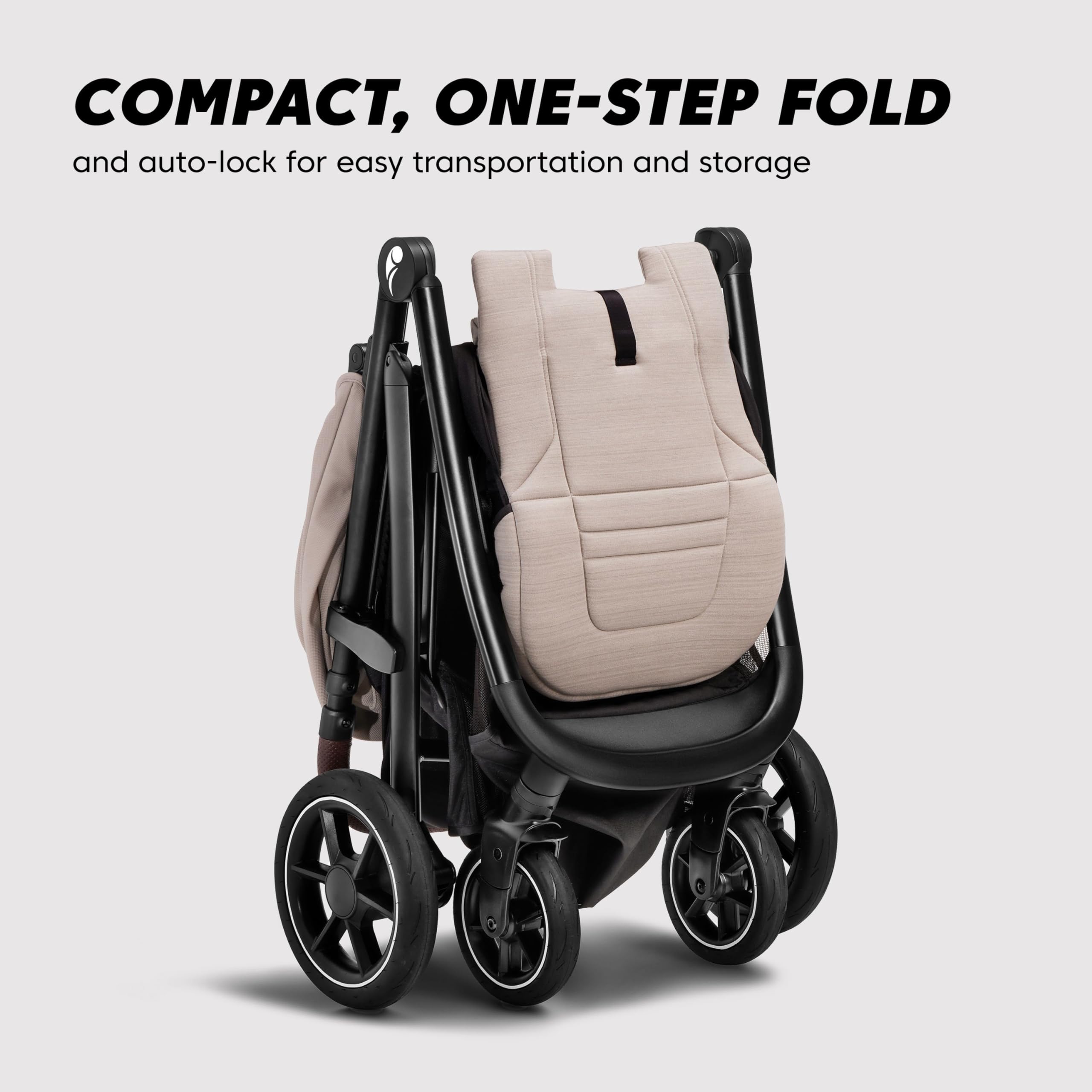 Baby Jogger City Mini Air Lightweight Stroller - Compact Fold, All-Terrain Wheels | Perfect for Urban Travel, Shopping & Outdoor Adventures (Frosted Ivory)