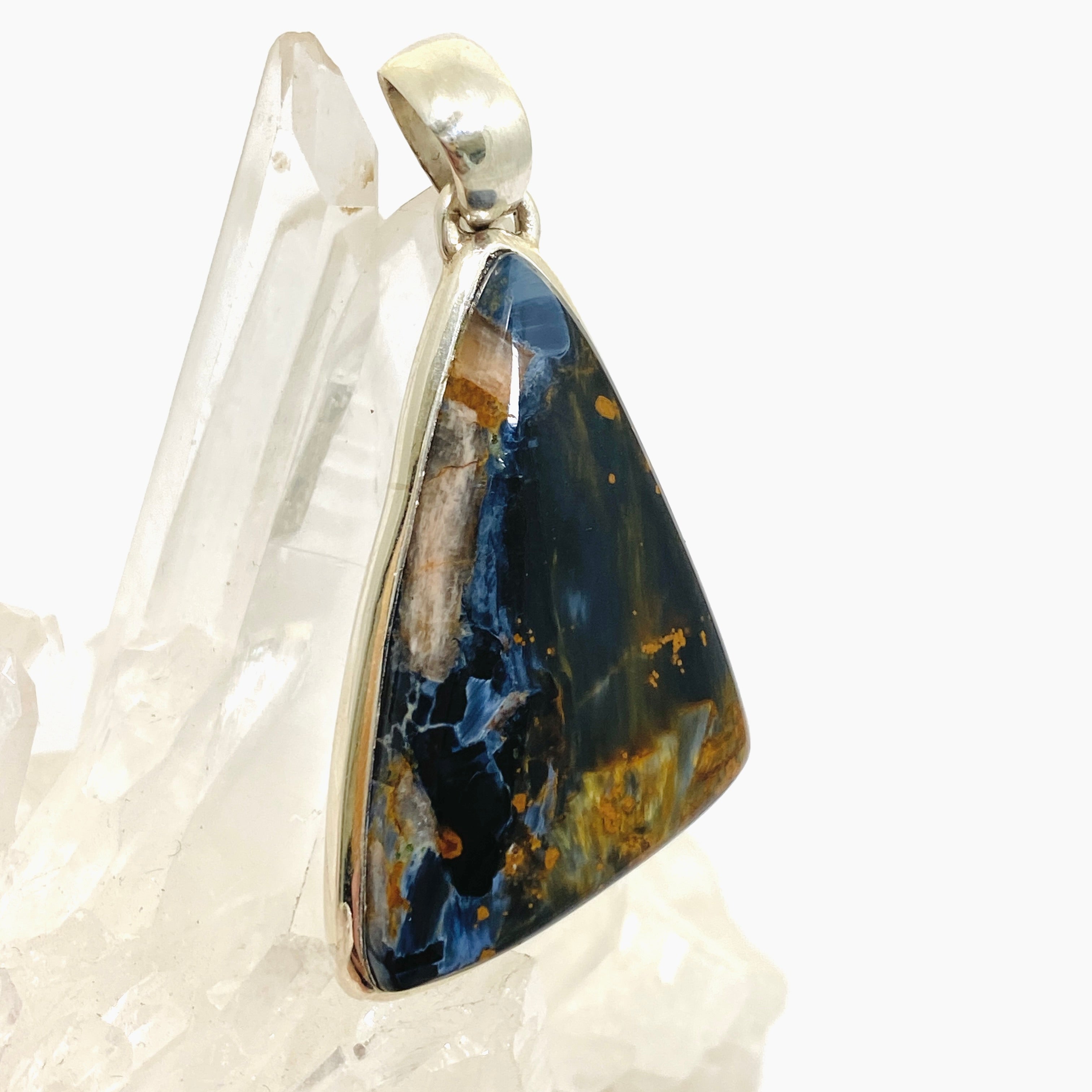 Natural Pietersite Freeform Cabochon Pendant Necklace - Unique Gemstone Jewelry PPGJ1068 for Spiritual Healing & Energy Balancing | Perfect for Meditation, Reiki, and Chakra Work