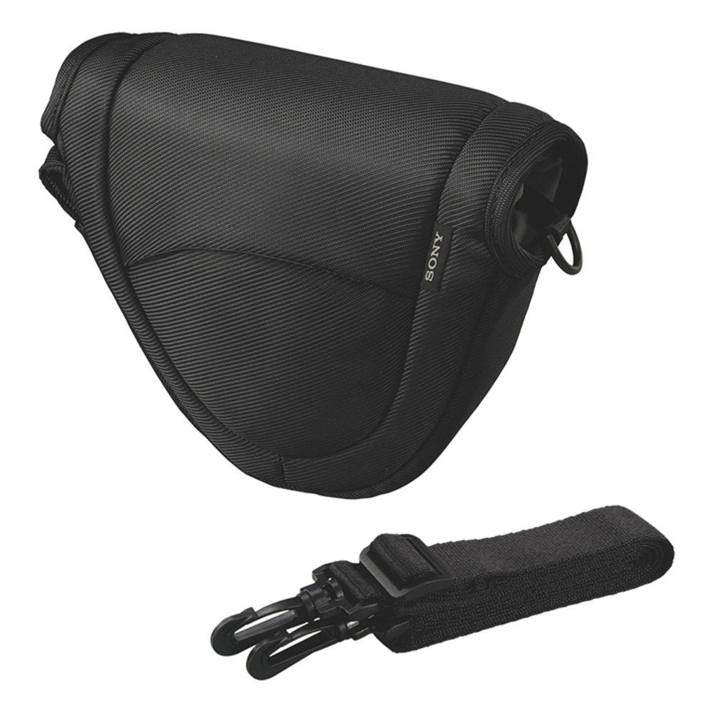 Sony EMC Soft Camera Case for NEX Series - Lightweight Protective Pouch for Mirrorless Cameras - Perfect for Travel & Outdoor Photography (Black)