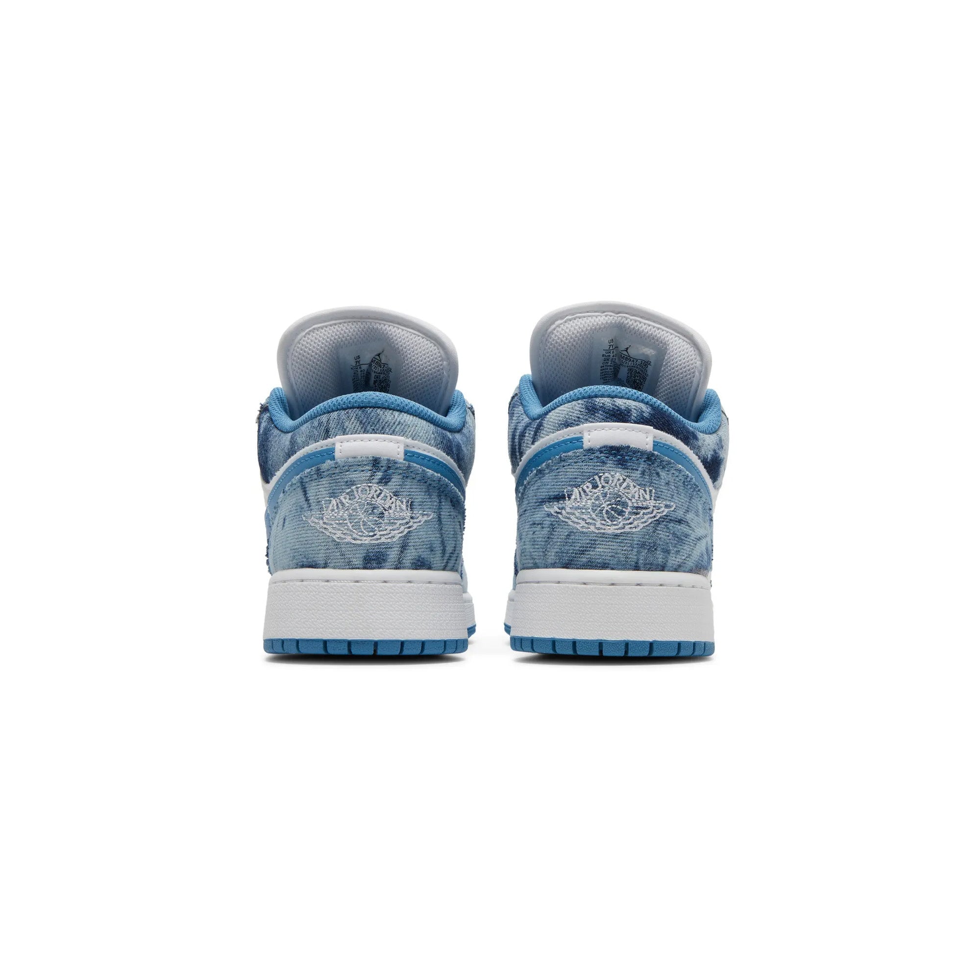 Air Jordan 1 Low 'Washed Denim' GS Sneakers for Girls (2022) - Comfortable Casual Basketball Shoes for School, Sports & Streetwear Fashion
