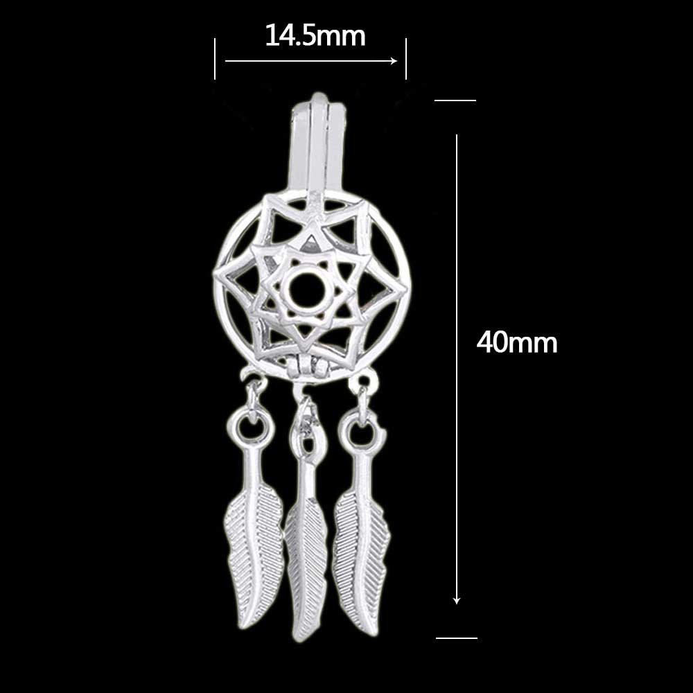 10PCS White Gold Plated Pearl Pendant Necklace for Women - Jewelry Making & Aromatherapy