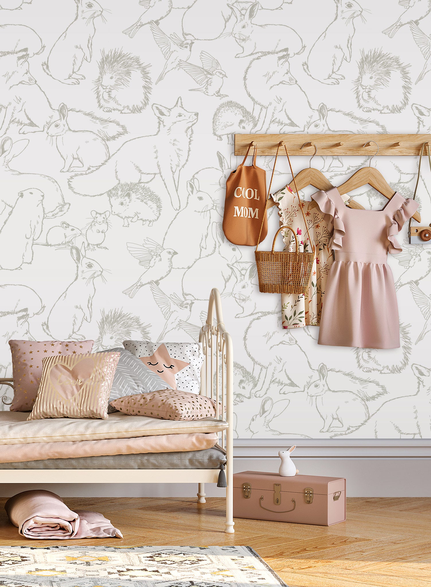 Hundred Acre Wood Wallpaper - High-Quality Peel and Stick Removable Wallpaper for Kids Room, Nursery, Playroom Decor - Perfect for Disney Winnie the Pooh Themed Bedrooms