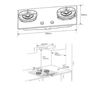 Electrolux EHG8351SCP 32-Inch Built-In Gas Hob with 3 Cooking Zones - UltimateTaste 500 Series for Professional Home Cooking | Perfect for Kitchens, Restaurants & Food Enthusiasts