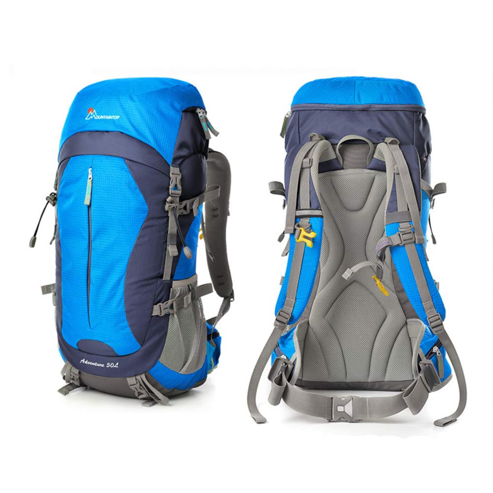 EFGIU 50L+10L Waterproof Hiking Backpack for Men & Women - Large Capacity Outdoor Travel Bag for Camping, Trekking & Mountaineering - Durable Lightweight Daypack for Adventure & Daily Use