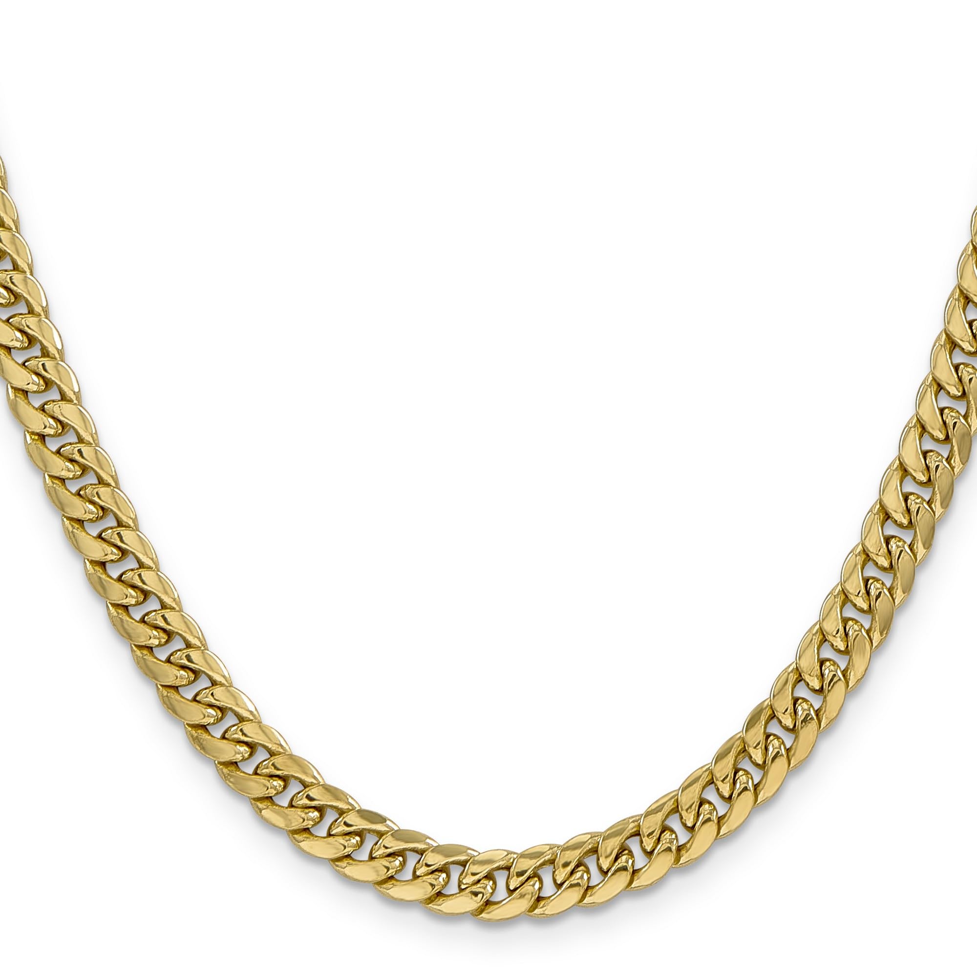 14K Yellow Gold Heavy Semi-Solid Miami Cuban Link Chain Necklace, Bracelet & Anklet Set - Luxury Jewelry for Men & Women - Perfect for Parties, Weddings & Everyday Wear