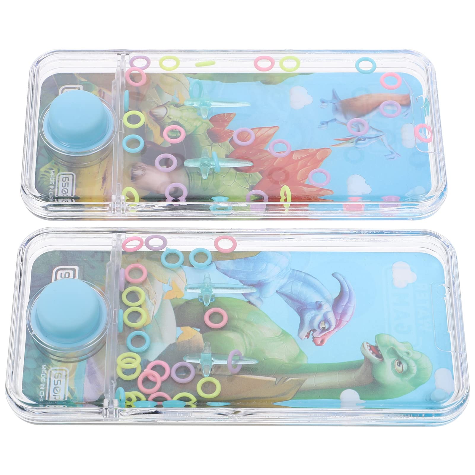 STOBOK 2-Pack Handheld Water Ring Toss Game - Classic Retro Arcade Water Toy for Toddlers & Kids - Fun Outdoor Pool, Beach, and Bath Time Activity Toy for Boys & Girls