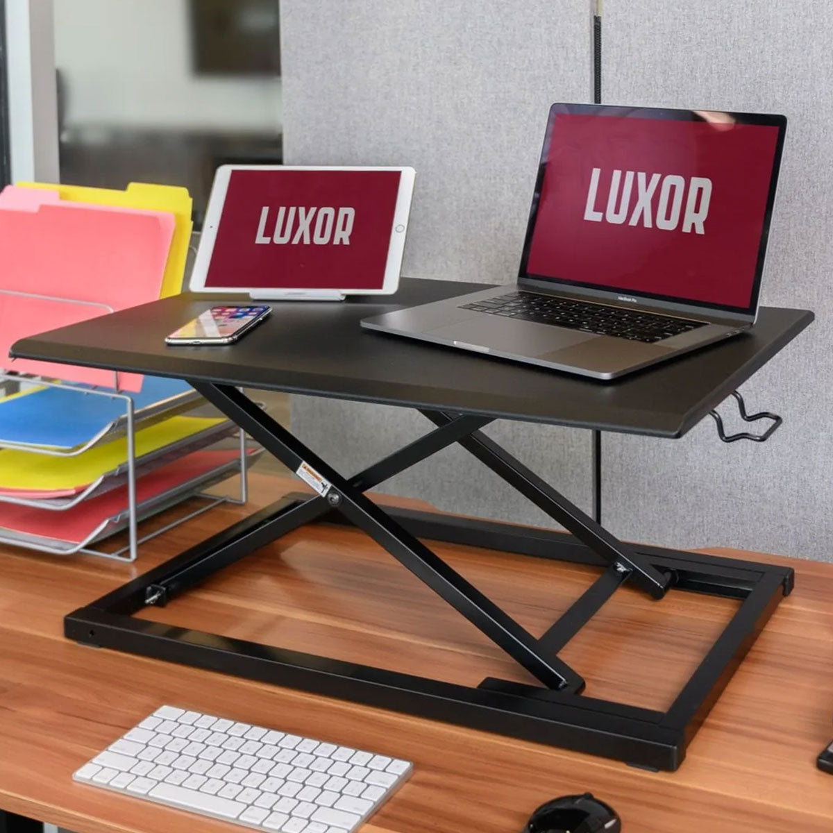 CVTR 32 Pneumatic Adjustable Height Standing Desk - Ergonomic Home Office Desk for Work & Study - Perfect for Small Spaces & Remote Work Setup