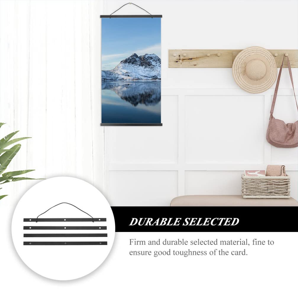 FOMIYES 4-Pack Magnetic Poster Hanger Frames - Multi-Function Sign Stand & Scroll Poster Accessories for Home, Office, and Retail Displays - Perfect for Wall Decor, Advertising, and Art Exhibitions