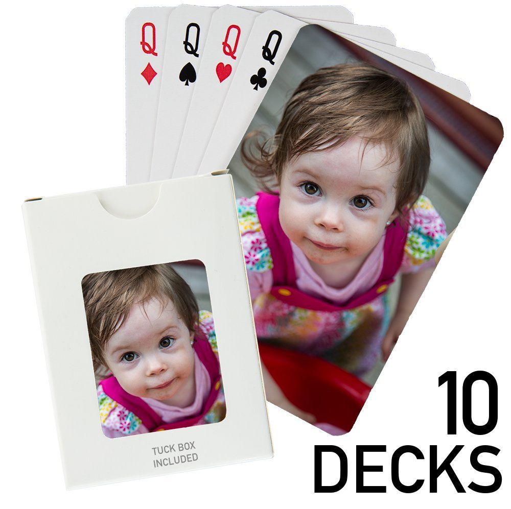 Premium Poker Size Playing Cards - 52 Deck with Jokers for Casino, Poker, Blackjack & Family Game Nights | Durable & Smooth Finish for Professional & Home Use