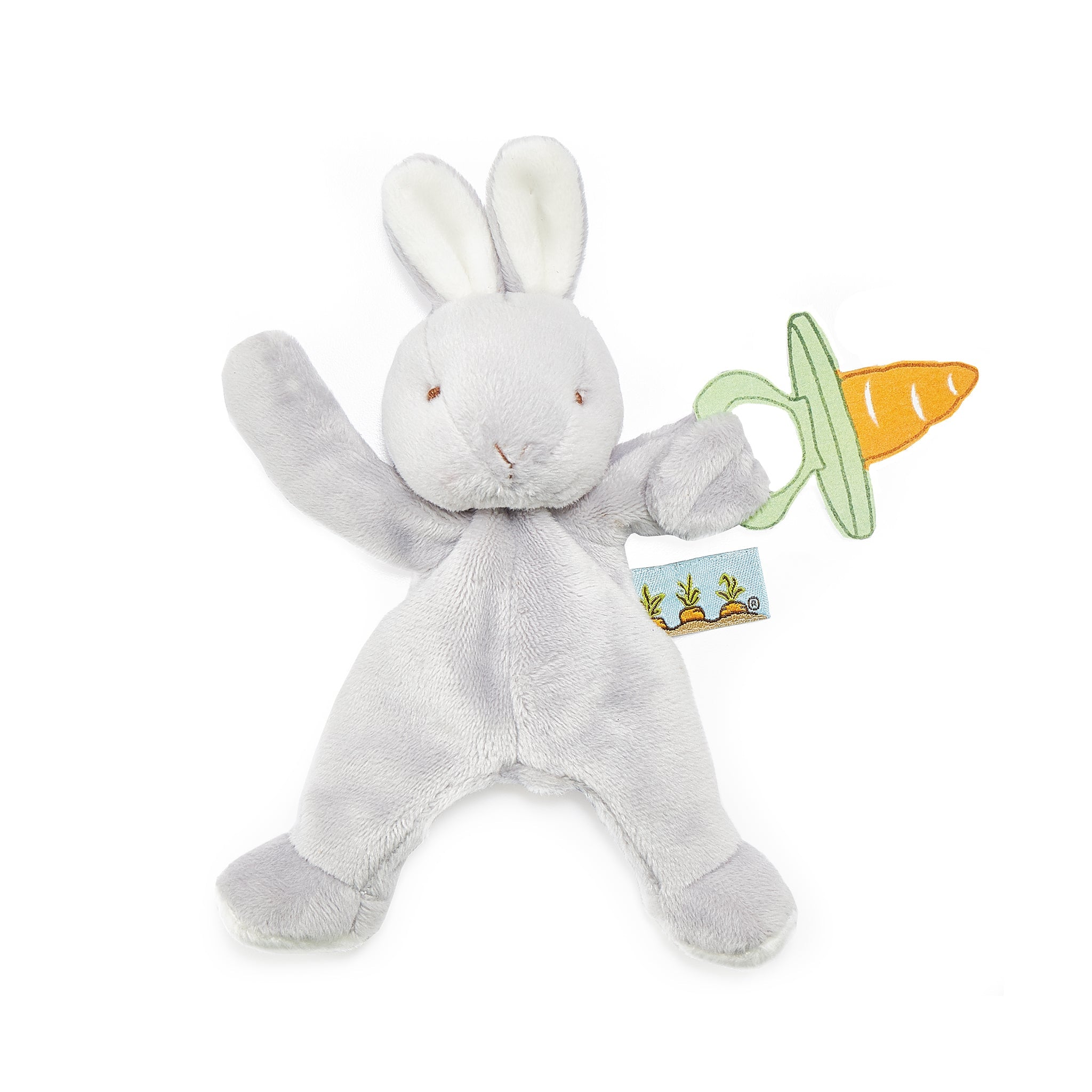 Wee Silly A Hare and A Spare 2-Pack Gray Plush Stuffed Animals - Perfect for Kids' Bedroom Decor, Nursery Gifts, and Easter Basket Stuffers