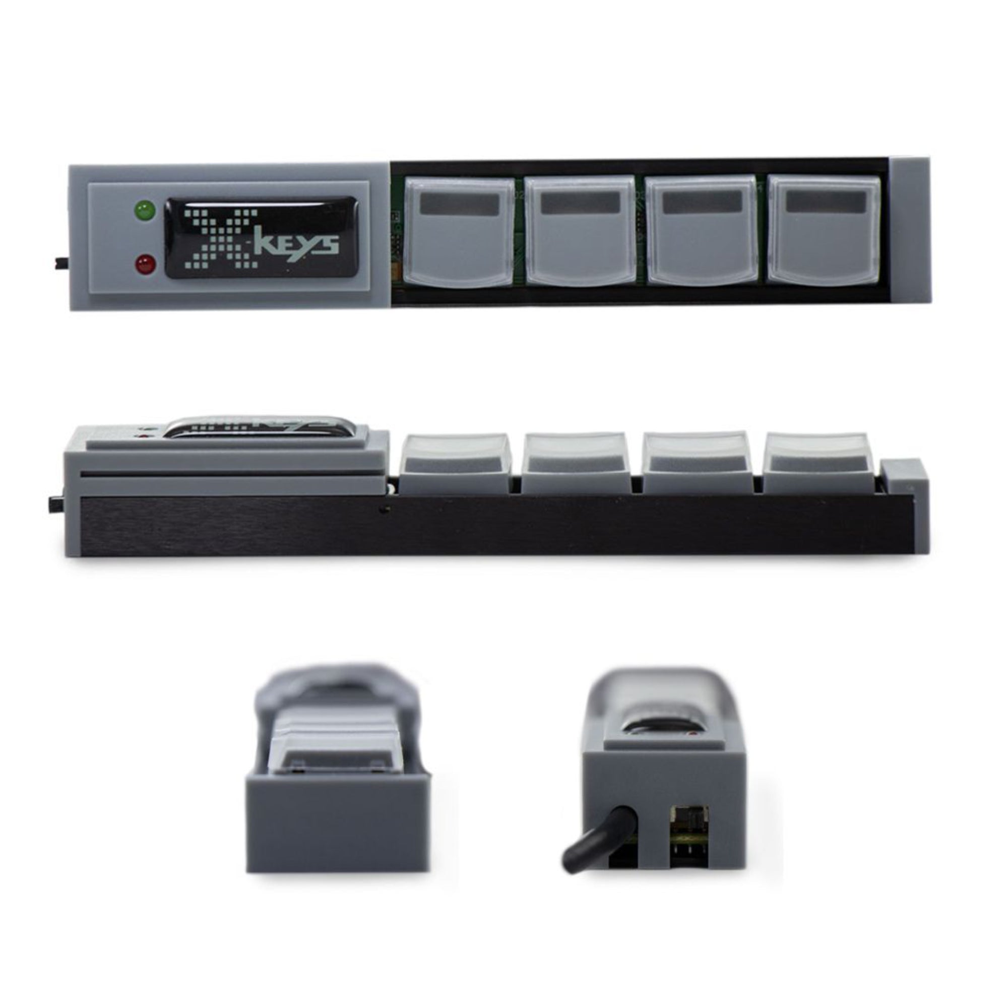 XK 4 Programmable USB KVM Switch - 4-Port Keyboard Video Mouse Switcher for Multi-Computer Control | Perfect for Home Office, IT Professionals & Gaming Setup