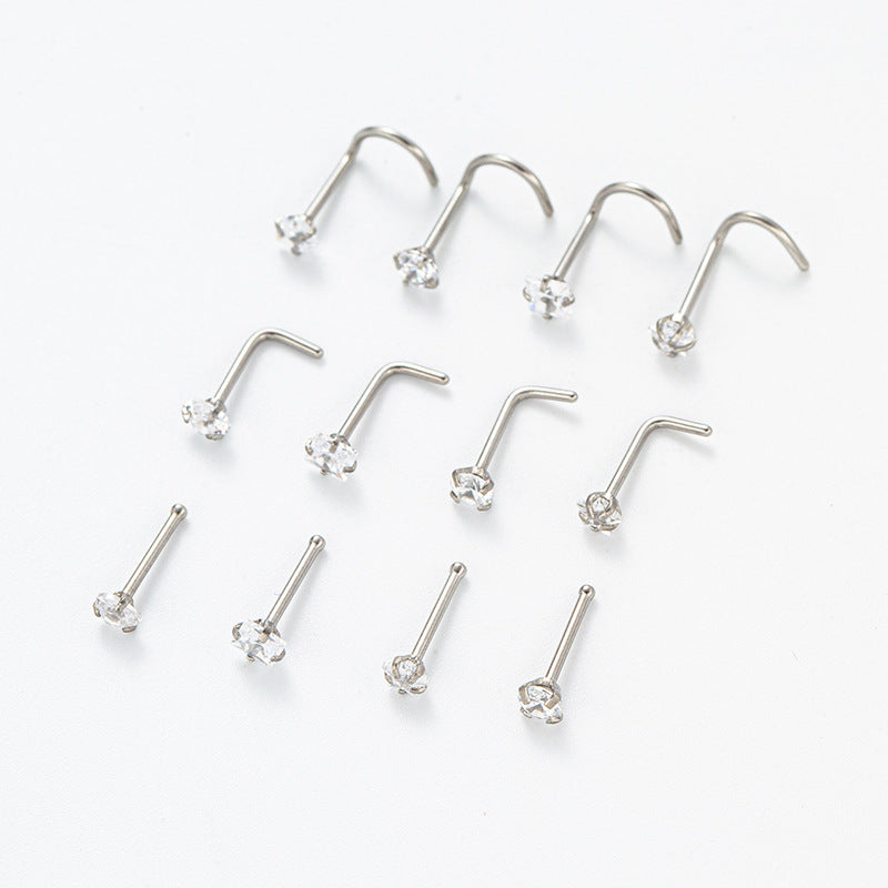 18K Gold Nose Stud - Small Nose Piercing Jewelry for Women | Perfect for Everyday Wear, Parties & Special Occasions | HSPJ393