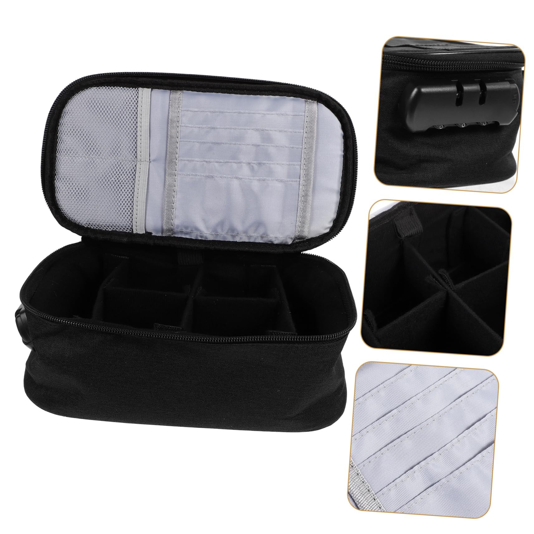 MagicLulu Travel Toiletry Bag for Women - Compact Zippered Makeup Organizer with Hanging Hook | Perfect for Airplane Carry-On, Weekend Getaways & Gym Essentials