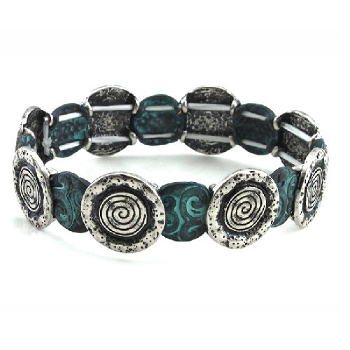 Boho & Swirl Bracelet for Women - Handmade Beaded Bohemian Jewelry for Everyday Wear & Festival Outfits