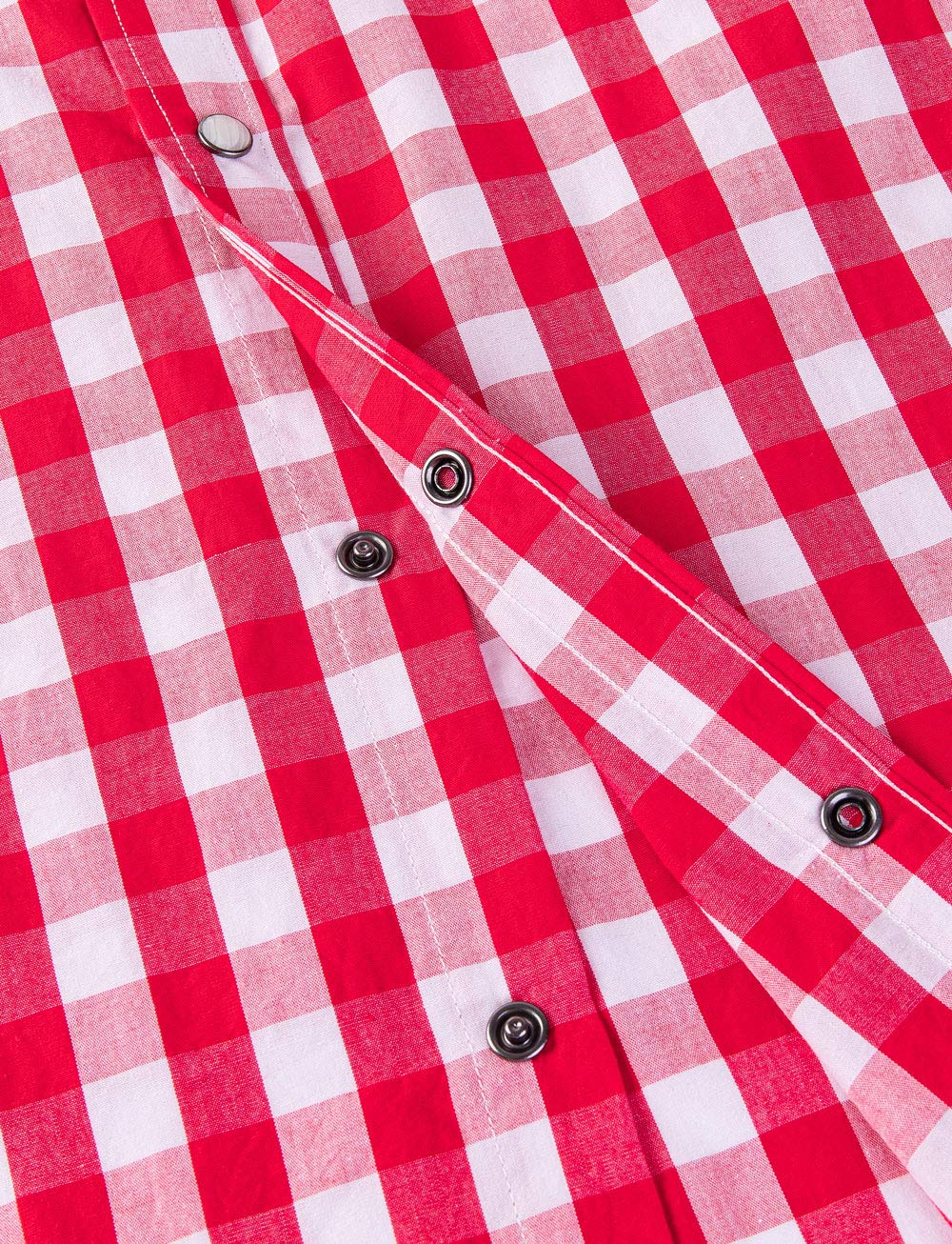 Men's Western Snap Button Plaid Long Sleeve Shirt - Regular Fit Casual Workwear for Ranch, Rodeo & Outdoor Activities