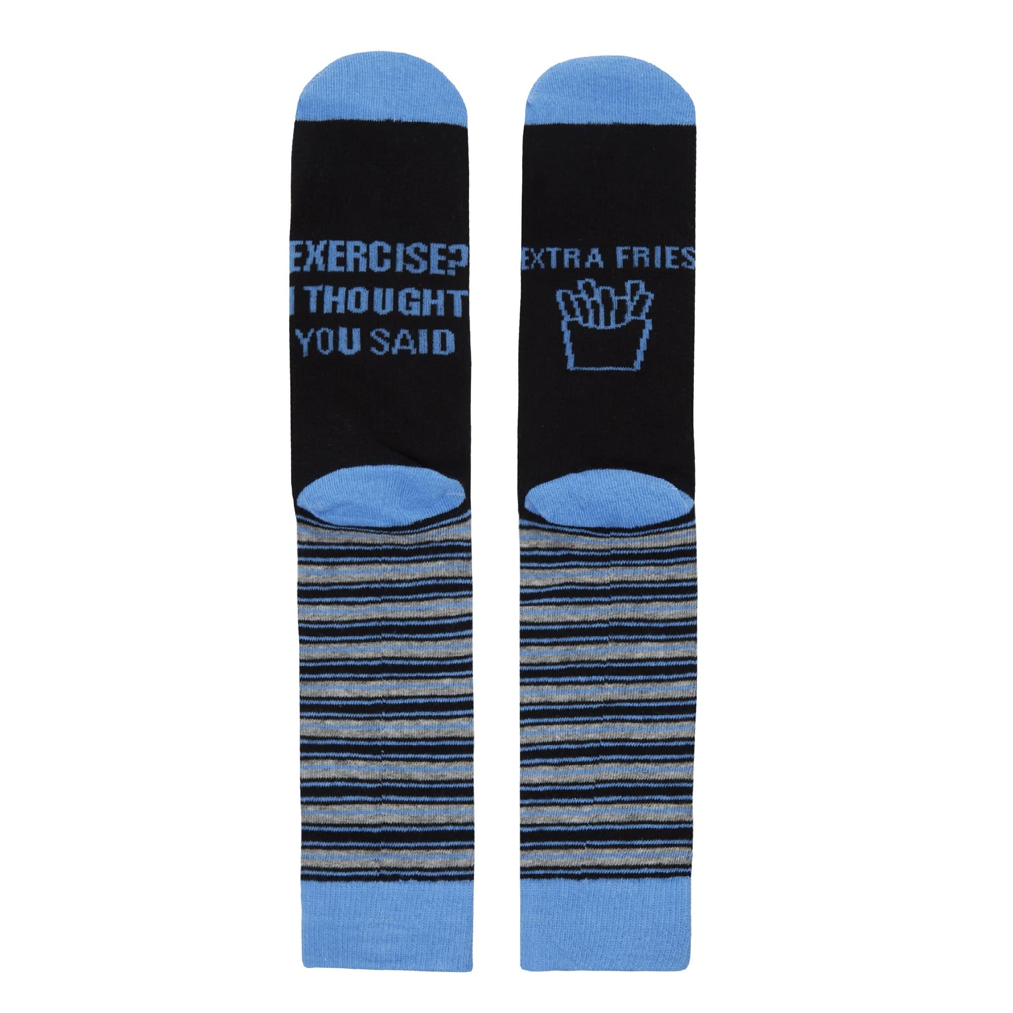 Funny Men's Novelty Socks Pack of 3 - Cool Graphic Crew Socks with Humorous Slogans - Perfect Gift for Dad, Husband & Boyfriend - Great for Casual Wear, Gifts & Special Occasions