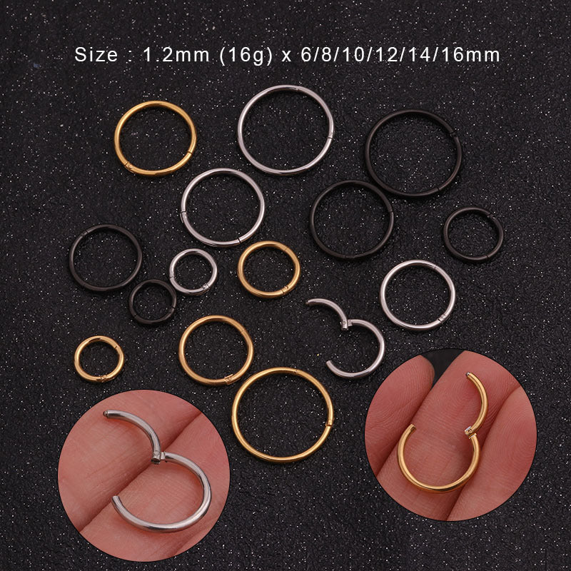 16G Surgical Steel Cartilage Huggie Earrings - Small Hoop Earrings for Helix, Tragus & Piercings | HSPJ19112 | Perfect for Everyday Wear & Gifting