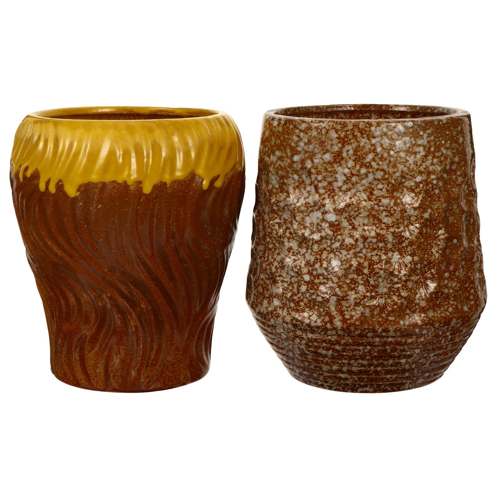 DOITOOL 2-Pack Ceramic Flower Pots for Plants - Decorative Bonsai Planter for Home, Office, Garden & Indoor Plants - Perfect for Succulents, Herbs & Small Flowers