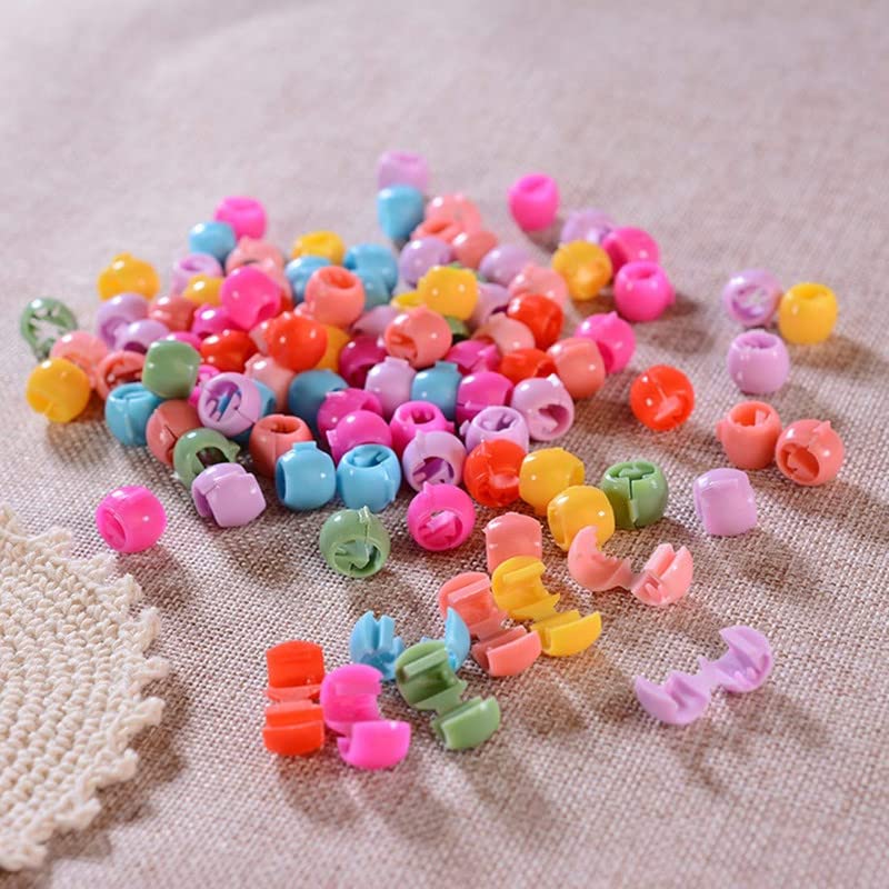 Shidara Rainbow Mini Claw Hair Clips - 100pcs Tiny Plastic Hair Claws for Braids, Beads & Hairstyles | Hair Accessories for Women, Girls & Kids | Perfect for School, Parties & Daily Styling