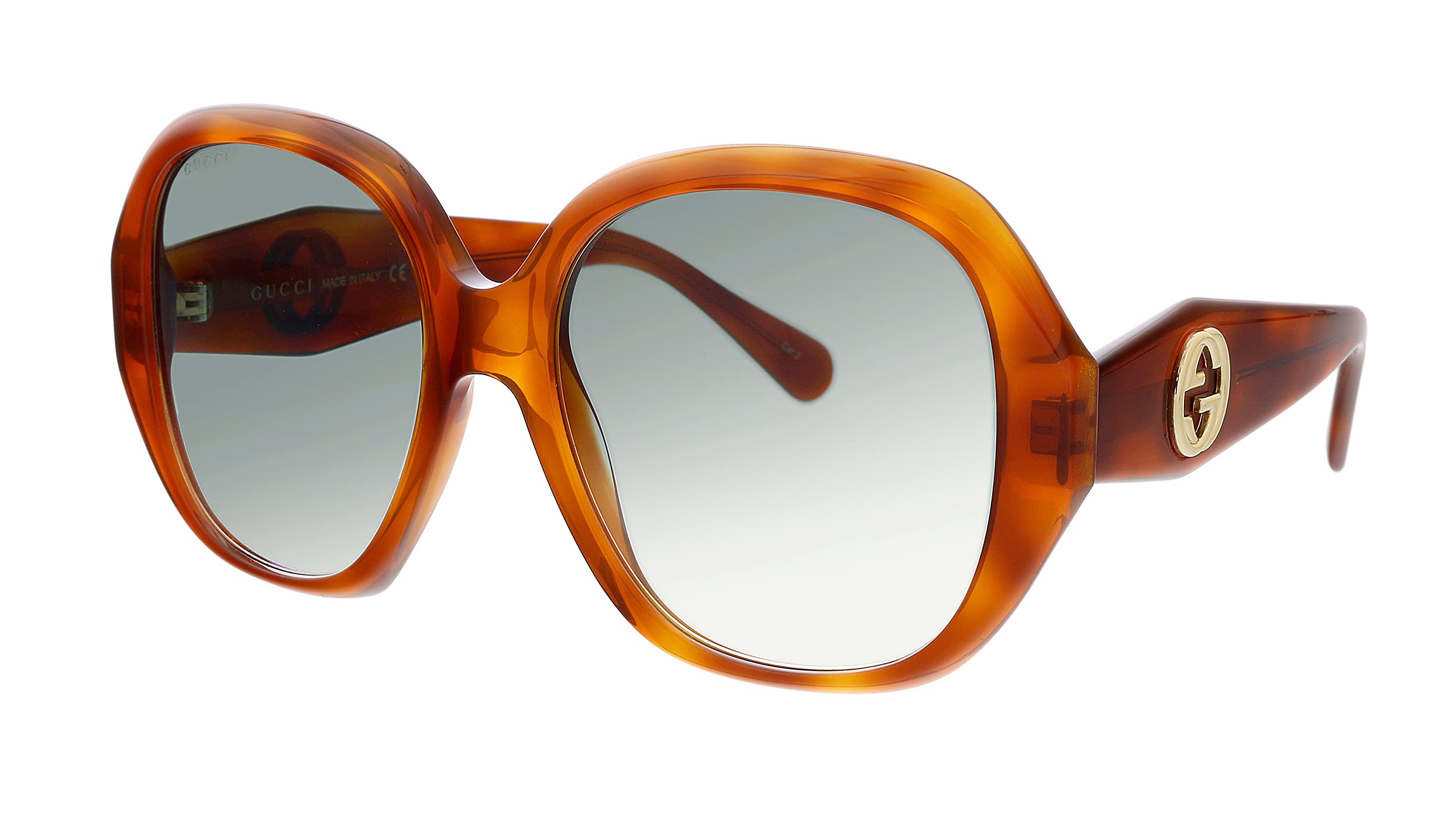 Gucci Women's GG Acetate Octagonal Sunglasses - Luxury Designer Shades for Women, UV Protection, Fashionable Octagon Frame - Perfect for Beach, Driving & Outdoor Activities