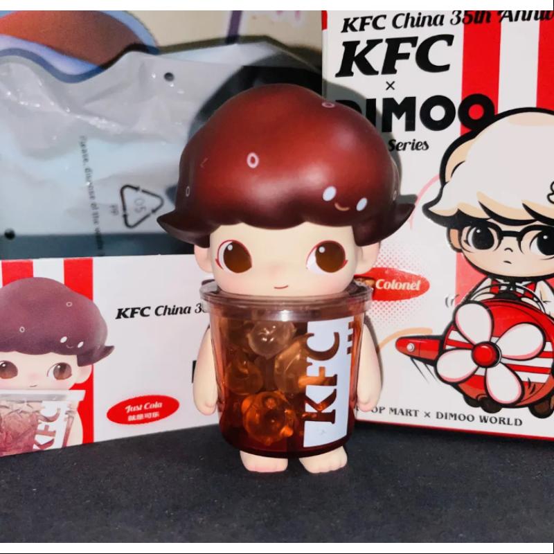 DIMOO Pop Mart KFC 35th Anniversary BUCKET Series Just Cola Collectible Figure - Limited Edition Fast Food Toy for Display & Gifts