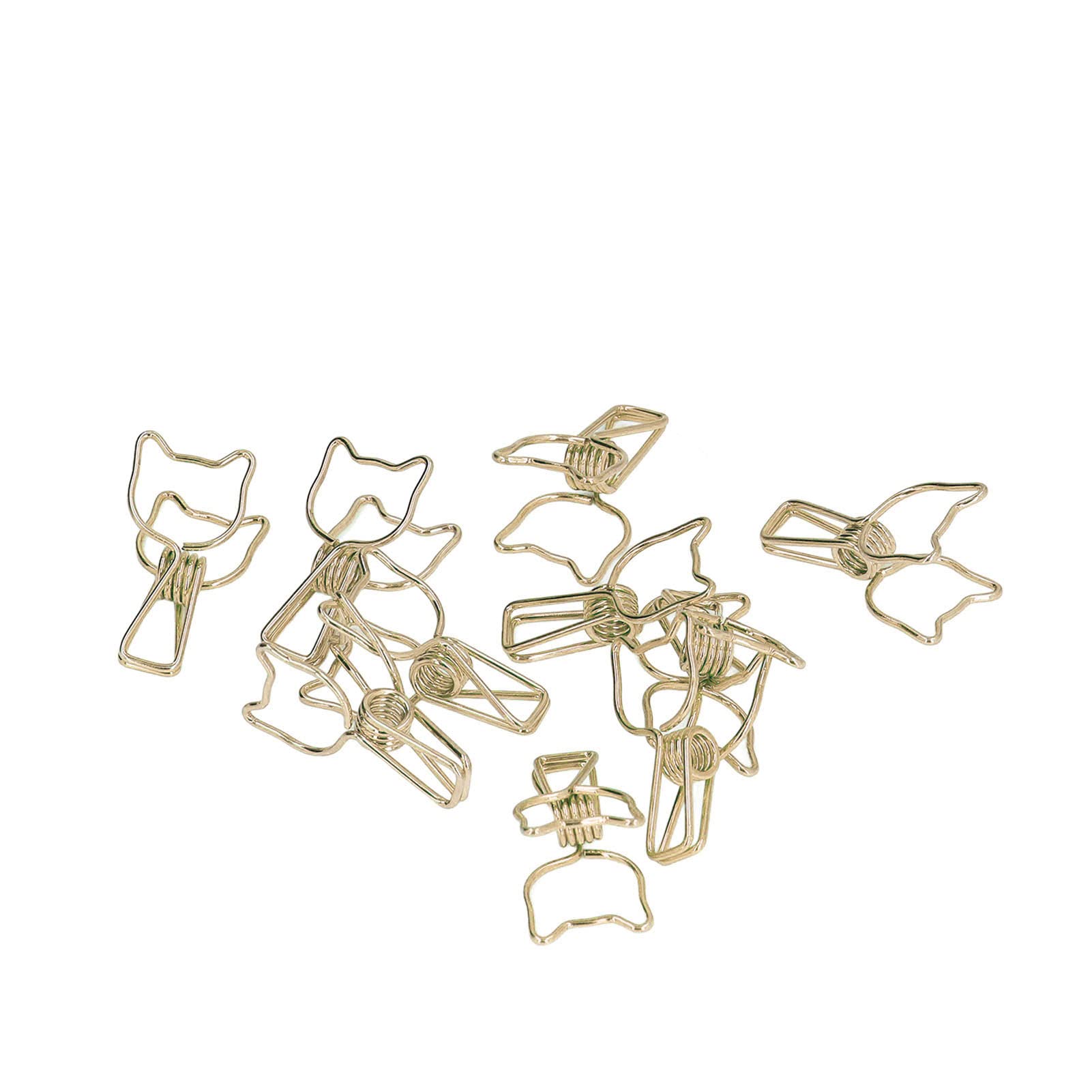 Durable Reusable Bag Clips with Hollow Design - Elegant Gold Binder Clips for Home, Office & Classroom Organization | Perfect for Sealing Snacks, Documents & Craft Supplies