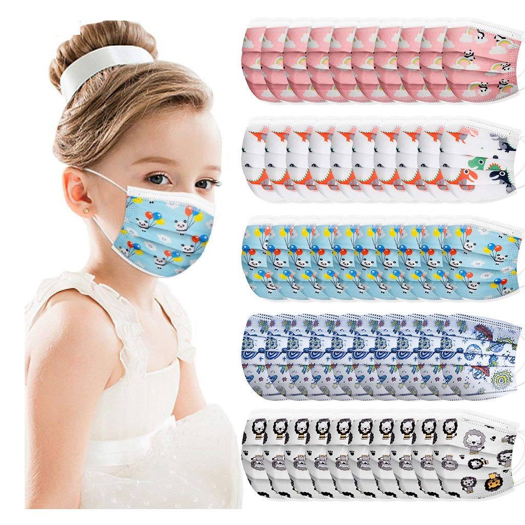Cute Christmas Kids Face Bandanas - Breathable Masks for School & Outdoor