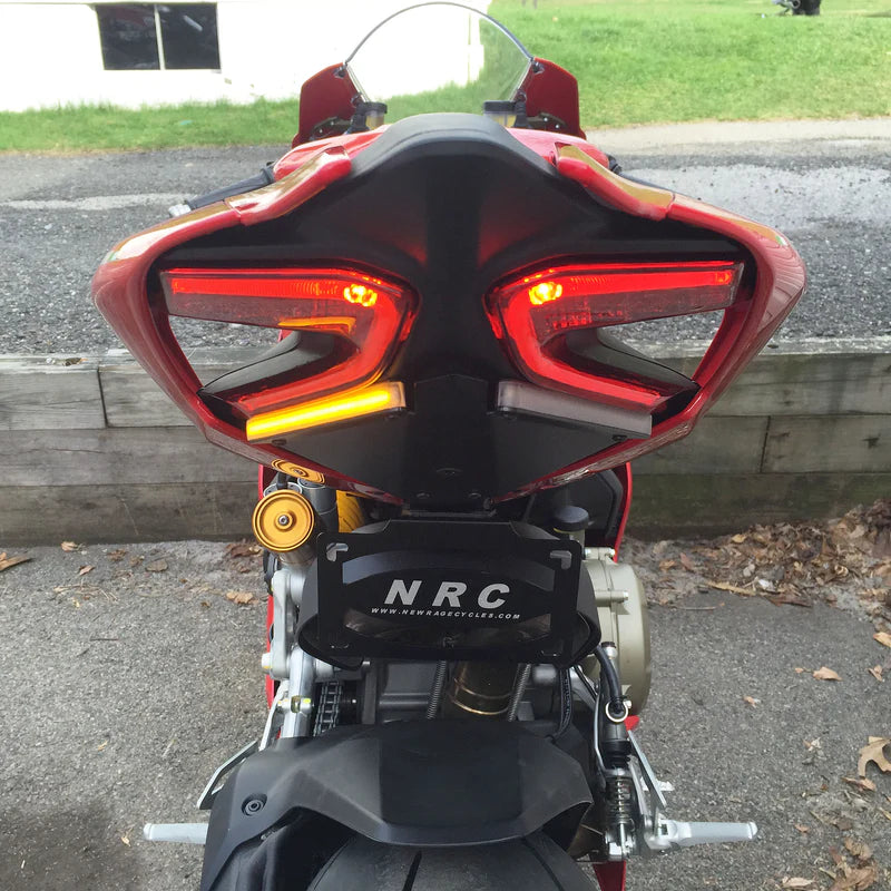 Ducati 1299 Panigale Fender Eliminator Kit for 2015-2019 Models - Motorcycle Tail Tidy License Plate Relocator for Sport Bike Customization & Clean Look