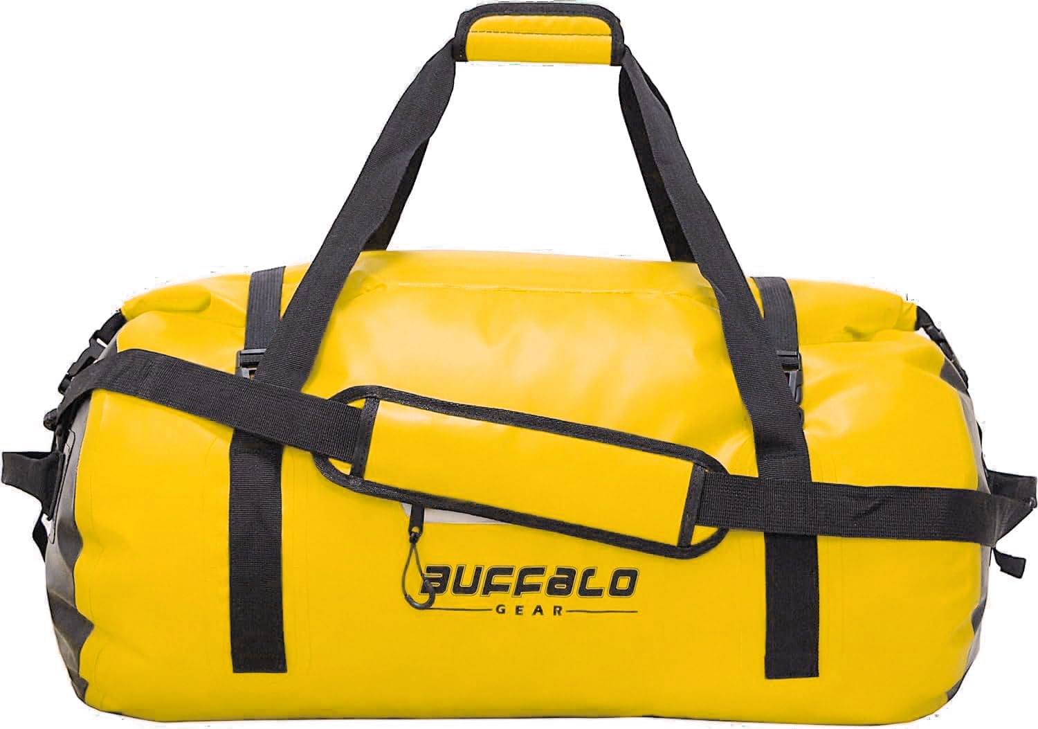Buffalo Gear Waterproof Duffle Bag 40L 60L 80L - Heavy Duty Roll-top Dry Bag for Travel, Kayaking, Rafting, Boating, Fishing & Camping - Ideal for Outdoor Adventures and Water Sports