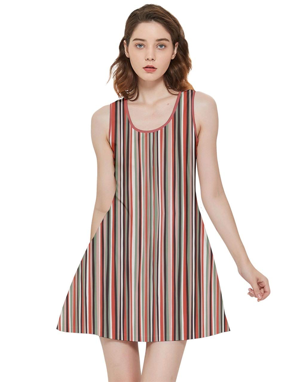 CowCow Women's Reversible Skater Dress with Vegetable & Floral Print - Tomato, Carrot, Onion Design - XS to 5XL Sizes - Perfect for Casual Wear, Summer Outfits & Special Occasions