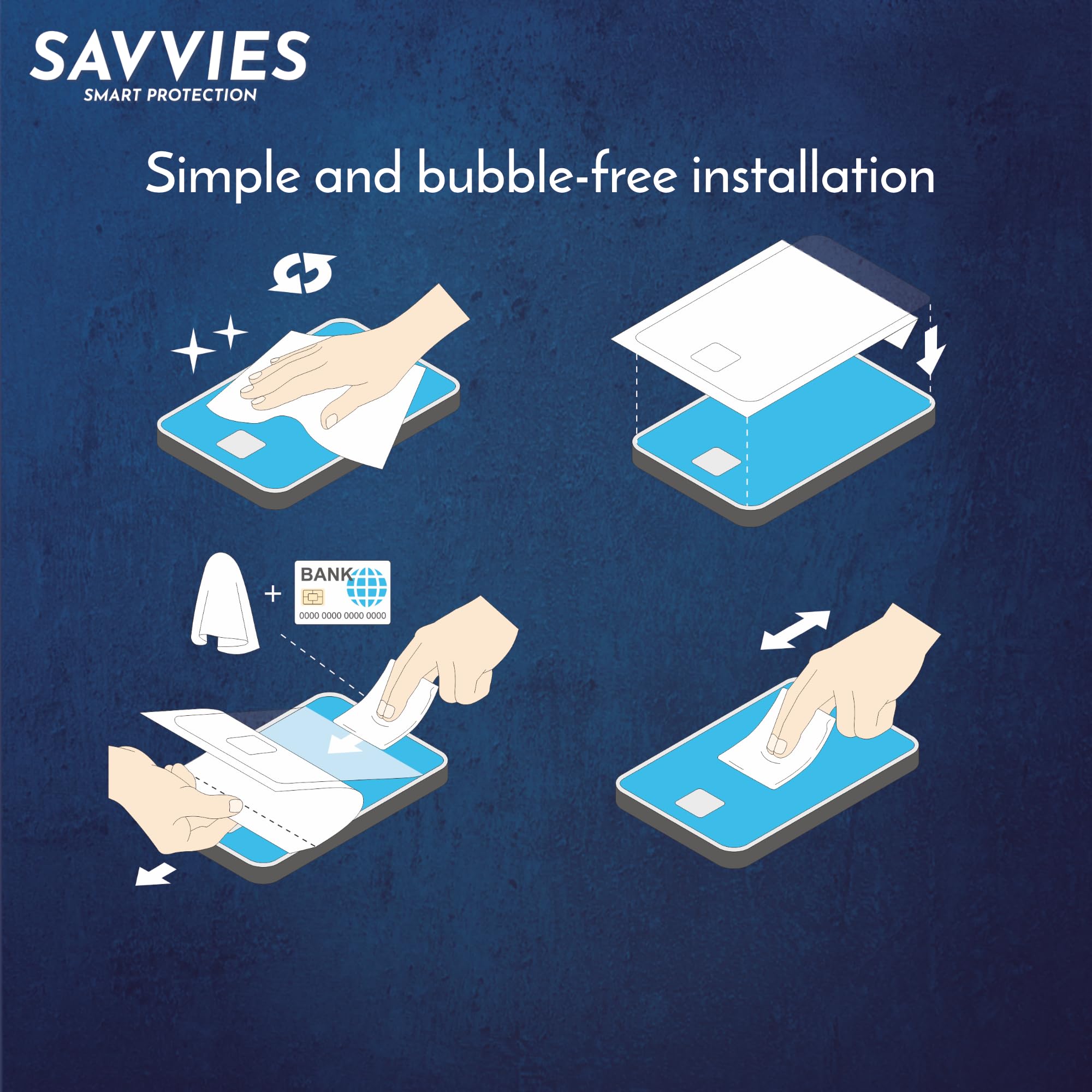 Savvies 6-Pack Screen Protector for Tolino Shine 5 2024 - Clear Protection Film for E-Reader Safety